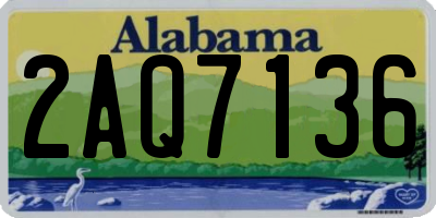 AL license plate 2AQ7136