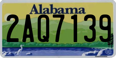 AL license plate 2AQ7139