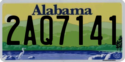 AL license plate 2AQ7141