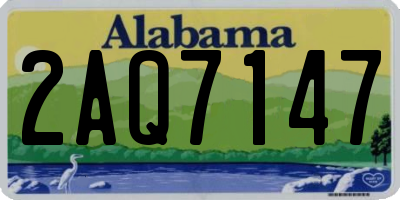 AL license plate 2AQ7147