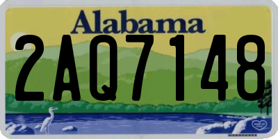AL license plate 2AQ7148