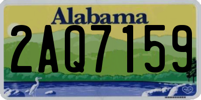AL license plate 2AQ7159