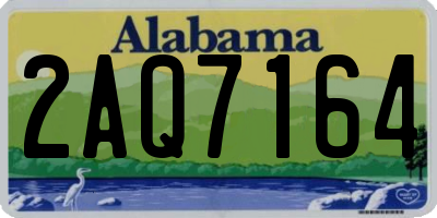 AL license plate 2AQ7164