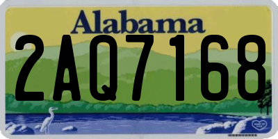 AL license plate 2AQ7168