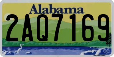 AL license plate 2AQ7169