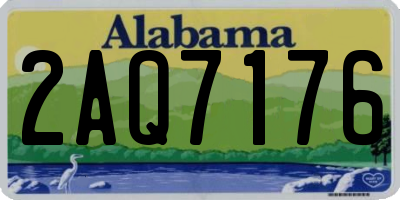 AL license plate 2AQ7176