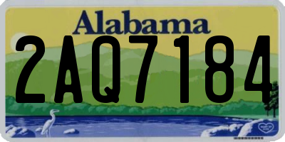 AL license plate 2AQ7184