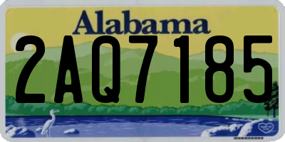 AL license plate 2AQ7185