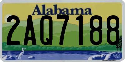AL license plate 2AQ7188