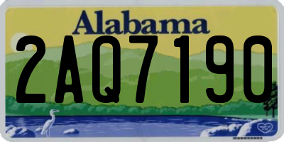 AL license plate 2AQ7190