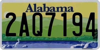 AL license plate 2AQ7194