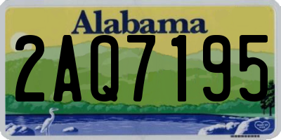 AL license plate 2AQ7195