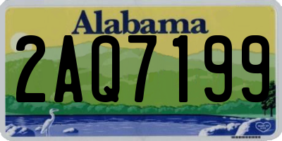 AL license plate 2AQ7199