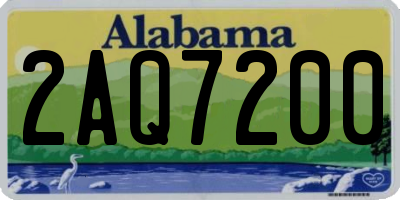 AL license plate 2AQ7200