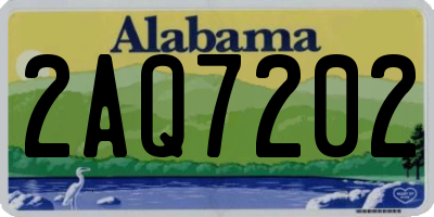 AL license plate 2AQ7202