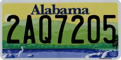 AL license plate 2AQ7205