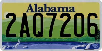 AL license plate 2AQ7206