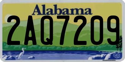 AL license plate 2AQ7209