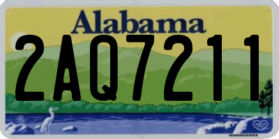 AL license plate 2AQ7211