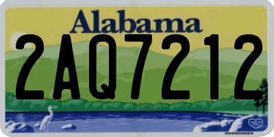 AL license plate 2AQ7212