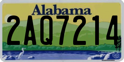 AL license plate 2AQ7214