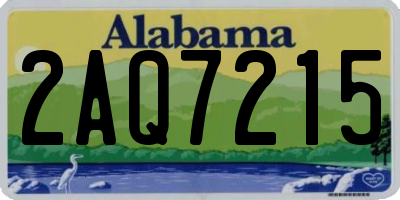 AL license plate 2AQ7215