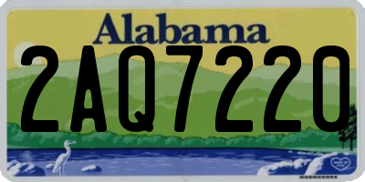 AL license plate 2AQ7220
