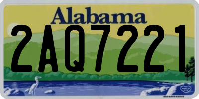 AL license plate 2AQ7221