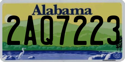 AL license plate 2AQ7223