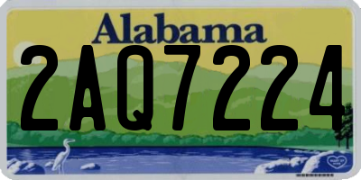 AL license plate 2AQ7224