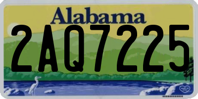 AL license plate 2AQ7225
