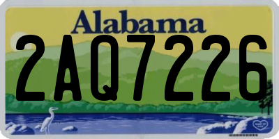 AL license plate 2AQ7226