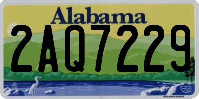 AL license plate 2AQ7229