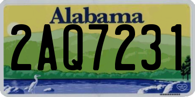 AL license plate 2AQ7231