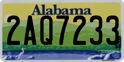 AL license plate 2AQ7233
