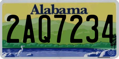 AL license plate 2AQ7234