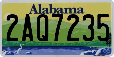 AL license plate 2AQ7235