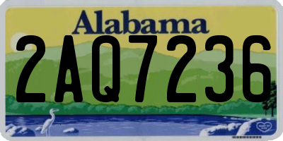 AL license plate 2AQ7236