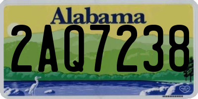 AL license plate 2AQ7238