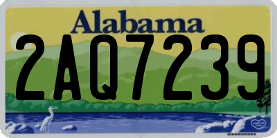 AL license plate 2AQ7239