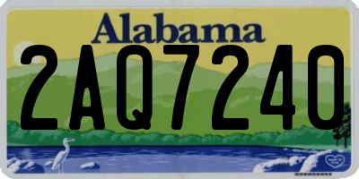 AL license plate 2AQ7240