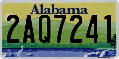 AL license plate 2AQ7241