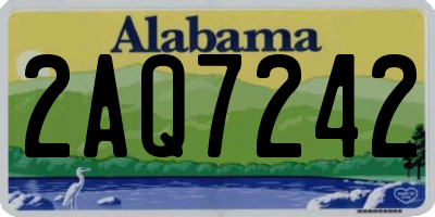 AL license plate 2AQ7242