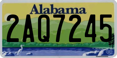 AL license plate 2AQ7245