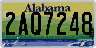 AL license plate 2AQ7248