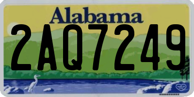 AL license plate 2AQ7249