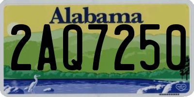 AL license plate 2AQ7250
