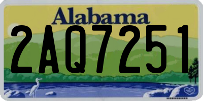 AL license plate 2AQ7251