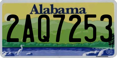AL license plate 2AQ7253