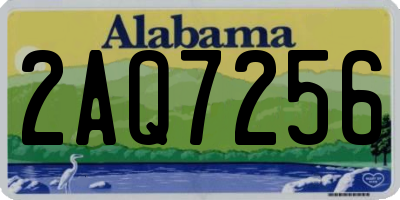 AL license plate 2AQ7256